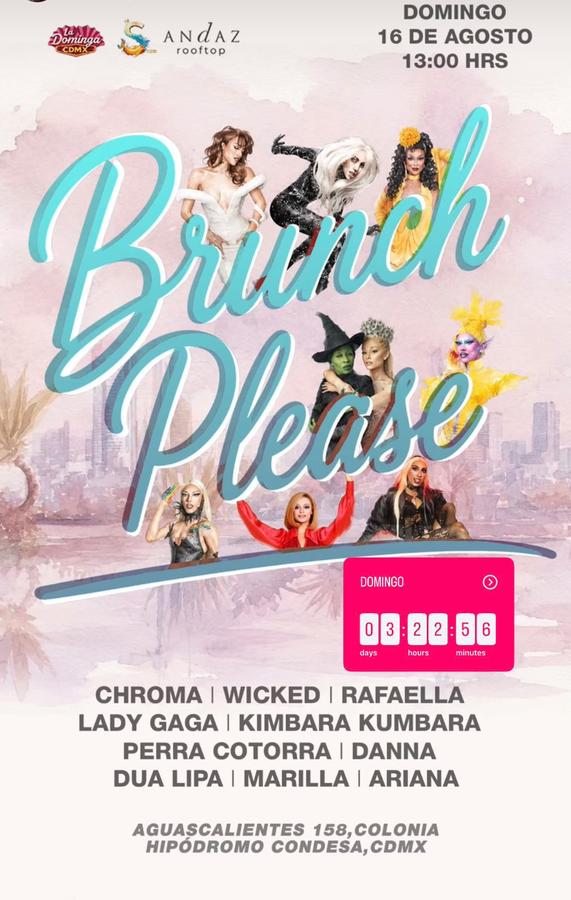 Brunch Please - Domingo 9 de Agosto